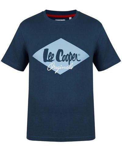 Lee Cooper Cooper Logo T Shirt - Blue