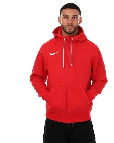 Nike Park 20 Fleece Zip Hoody - Red