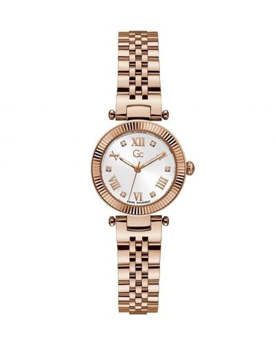 Gc Flair Rose Gold Watch Z02002l1mf - Metallic