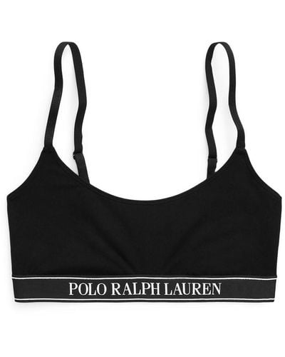 Polo Ralph Lauren Logo Bralette - Black