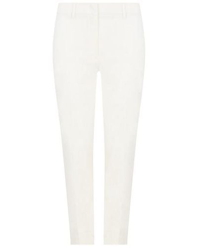 Weekend by Maxmara Cropped Cigarette Trouser - White