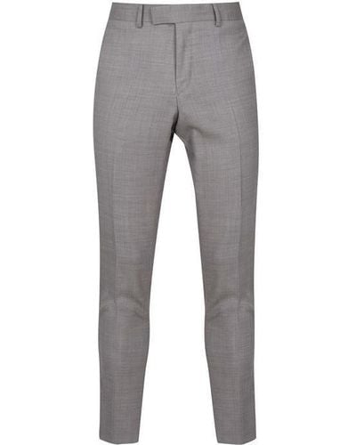 Tiger Of Sweden Marlane Textured Stretch Suit Trousers - Grey