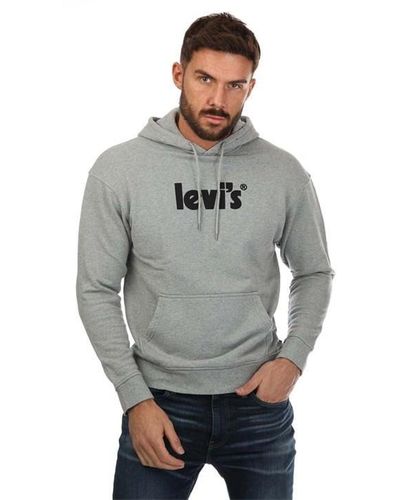 Levi's Relaxed Graphic Hoody - Grey