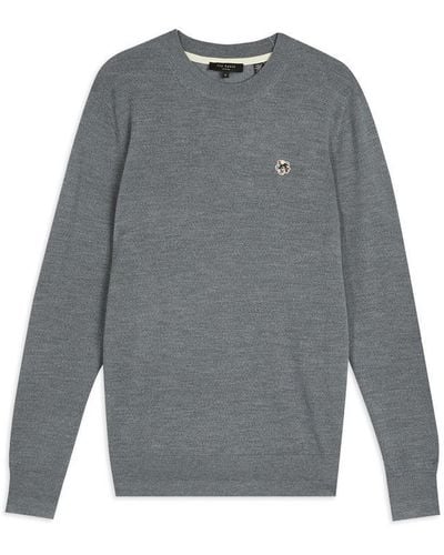 Ted Baker Cardiff Crew Jumper - Grey