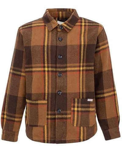 Lee Cooper Cooper Sherpa-lined Shirt Jacket - Brown