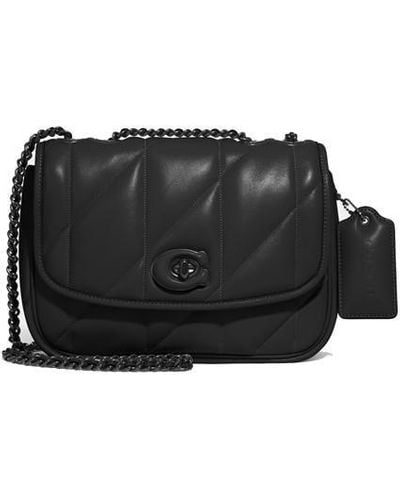 COACH Madison Quilted Pillow Bag - Black