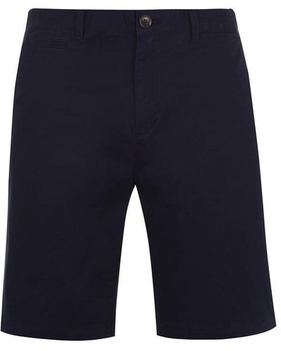 Howick Oakley Slim Chino Shorts - Blue