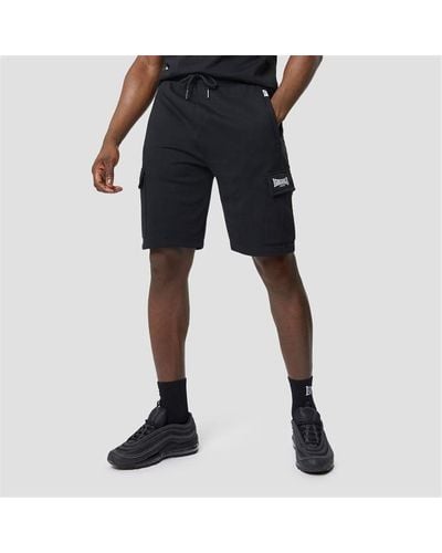 Lonsdale London Cargo Shorts - Black