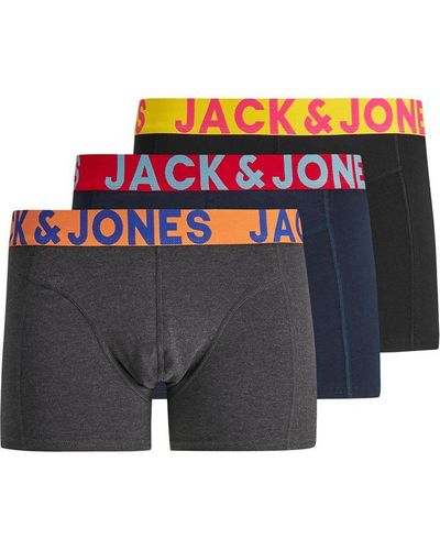 Jack & Jones Sense 3 Pack Trunks - Grey