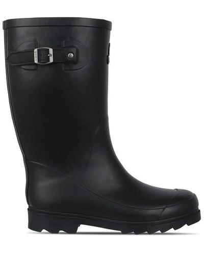 Gelert Fur Welly Boot Ladies - Black