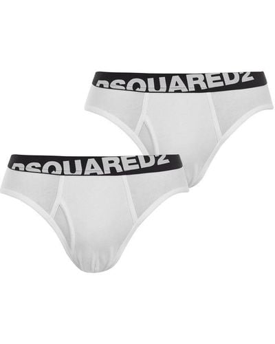 DSquared² 2 Pack Briefs - White