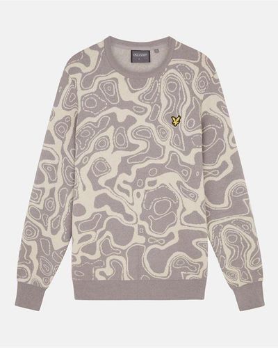 Lyle and Scott Golf And Scott Golf Centre Pullover - Grey