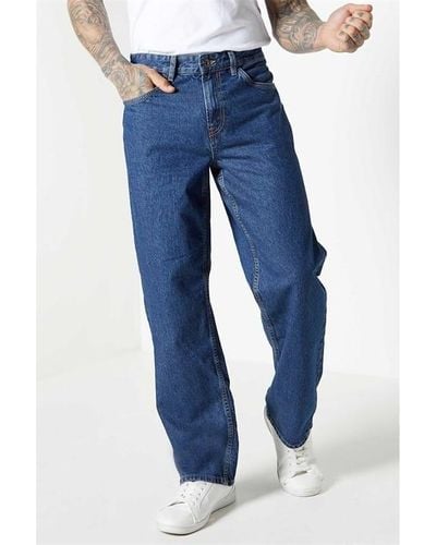 Studio Loose Fit Rigid Jeans - Blue
