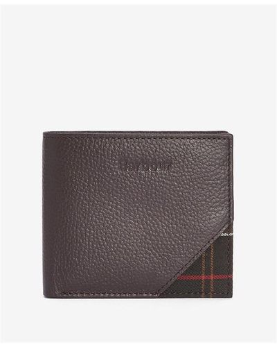 Barbour Tabert Leather Wallet - Grey