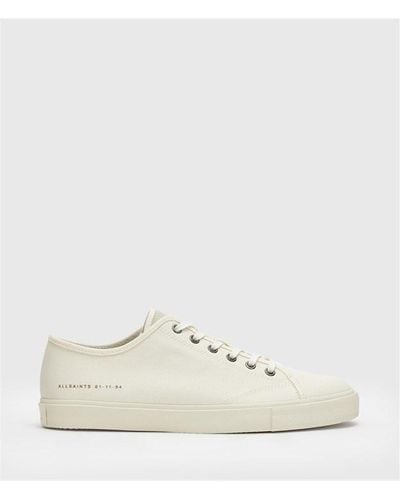 AllSaints Theo Low Top Trainer - Natural