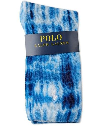 Ralph Lauren Polo 1-pack Tie Dye Crew Socks - Blue