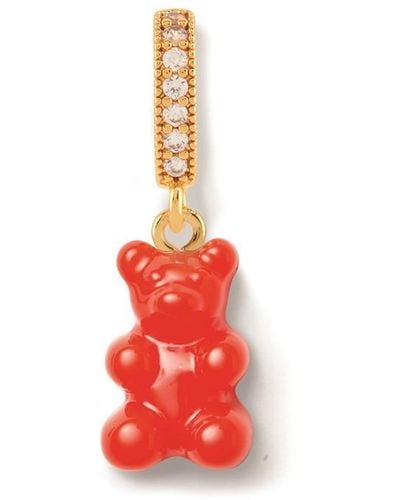 Crystal Haze Jewelry Nostalgia Bear Pendant Charm - Red