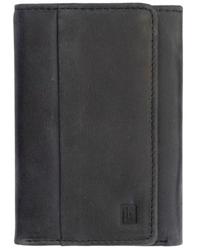 Primehide Columbia Trifold Wallet With Id Window - Black