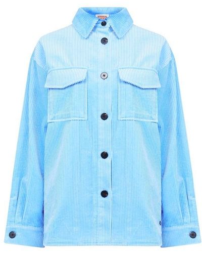 Scotch & Soda Corduroy Shirt - Blue