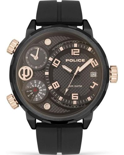 Police Fashion Analogue Quartz Watch - Black