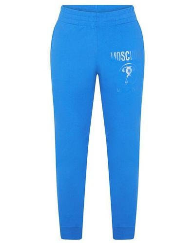 Moschino Question Mark Logo jogging Bottoms - Blue
