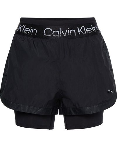 Calvin Klein 2-in-1 Gym Shorts - Black