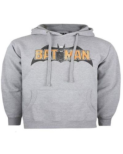 Dc Comics Batman Logo Hoodie - Grey