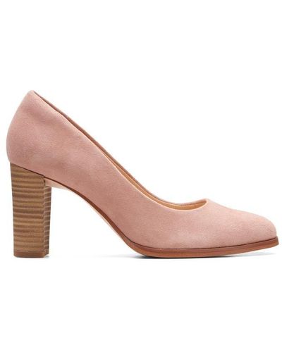 Clarks Kaylin Cara 2 Court Shoes - Pink