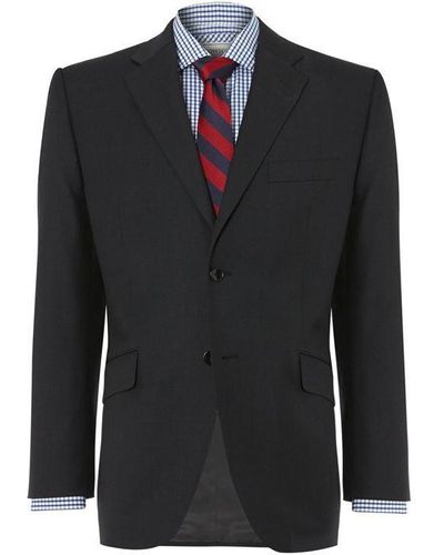 Howick Fallon Notch Lapel Nested Suit Jacket - Black