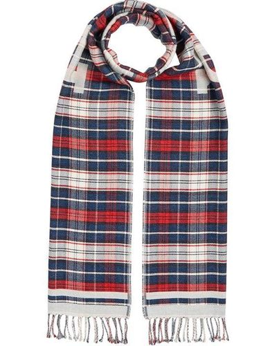 Tommy Hilfiger Monotype Check Scarf - Red