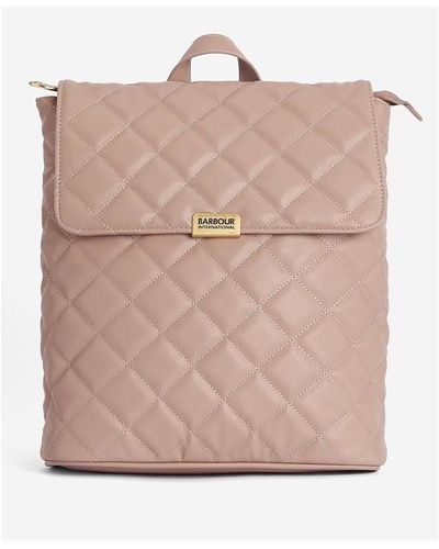 Barbour Quilted Hoxton Backpack - Pink