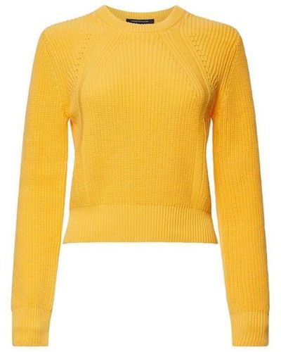 French Connection Jessie Mozart Rib Jumper - Yellow