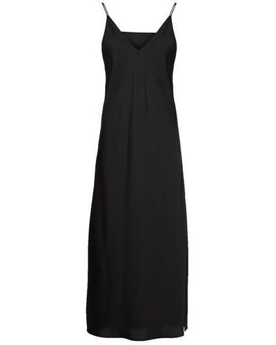 Calvin Klein Midi Slip Dress - Black