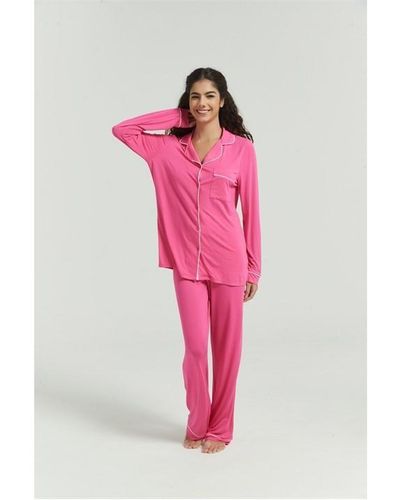 Be You Long Sleeve Modal Pyjamas - Pink