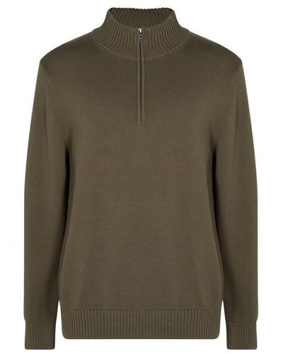 French Connection Mozart Zip Jumper - Green