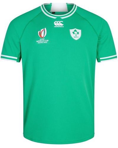 Canterbury Ireland Rugby Rwc Home Shirt 2023 2024 Adults - Green