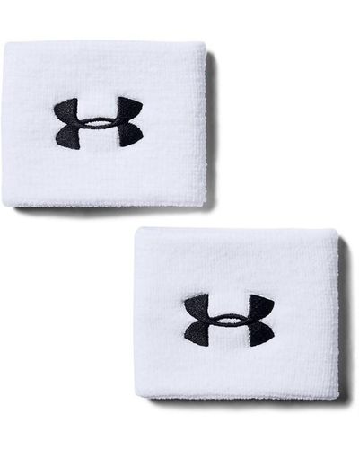 Under Armour 3inch Performance Wristband - White