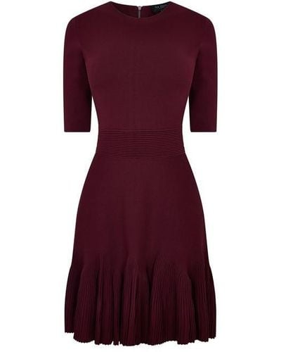 Ted Baker Josafee Fit And Flare Mini Dress - Purple