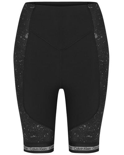 Calvin Klein Graphic Biker Shorts - Black