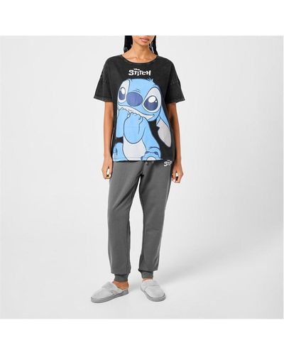 Character Ladies Disney Lilo & Stitch T-shirt - Blue