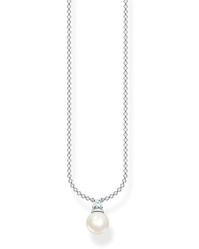 Thomas Sabo Pearl Drop Necklace - Metallic