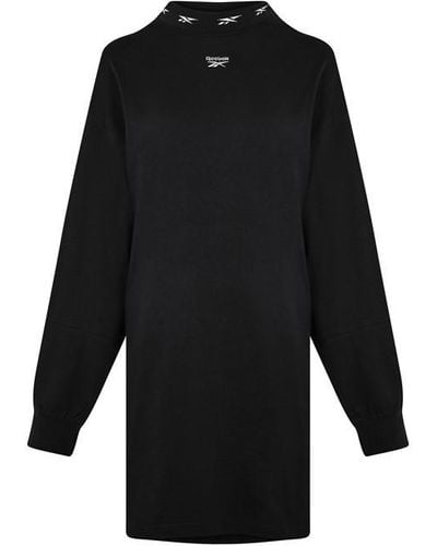 Reebok Classics Long Sleeve T-shirt Dress - Black