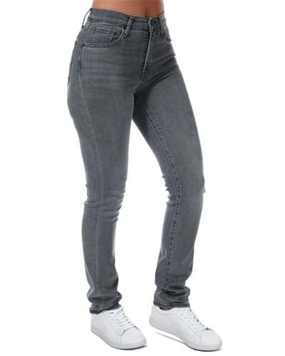 Levi's 724 High Rise Straight Jeans - Grey