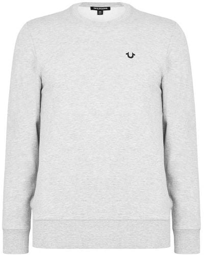 True Religion S Sweatshirt Grey 3xl - White