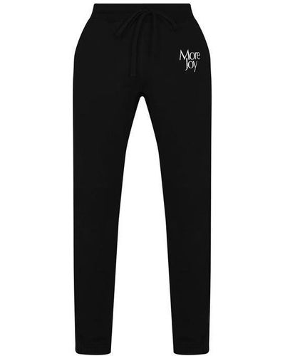 More Joy Embroidered joggers - Black