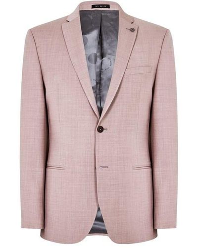 Ted Baker Tb T Twill Jacket Sn32 - Pink