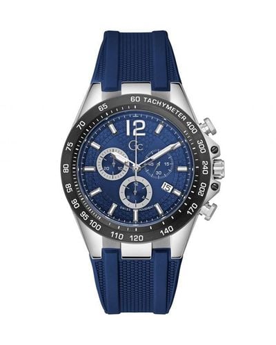 Gc Gents Audacious Blue Watch Z07001g7mf