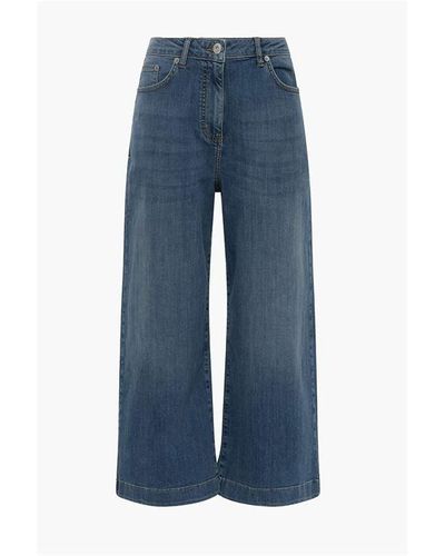 French Connection Comfort Recycled Culottes - Blue