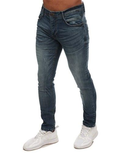 Duck and Cover Tranfold Slim Fit Jeans - Blue