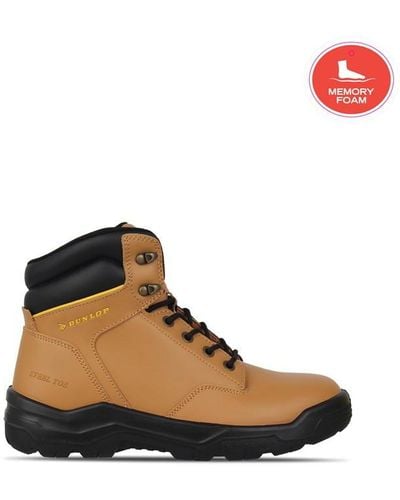 Dunlop Dakota Steel Toe Cap Safety Boots - Brown
